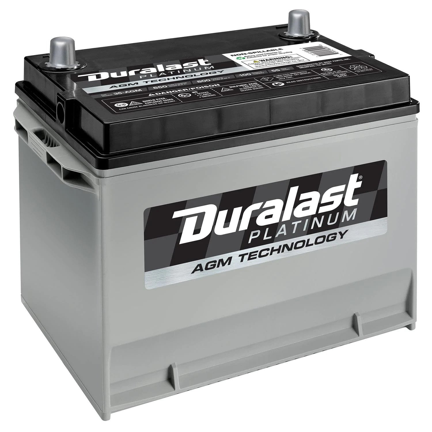 Duralast Platinum Battery 35 AGM Group Size 35 650 CCA Welcome To 